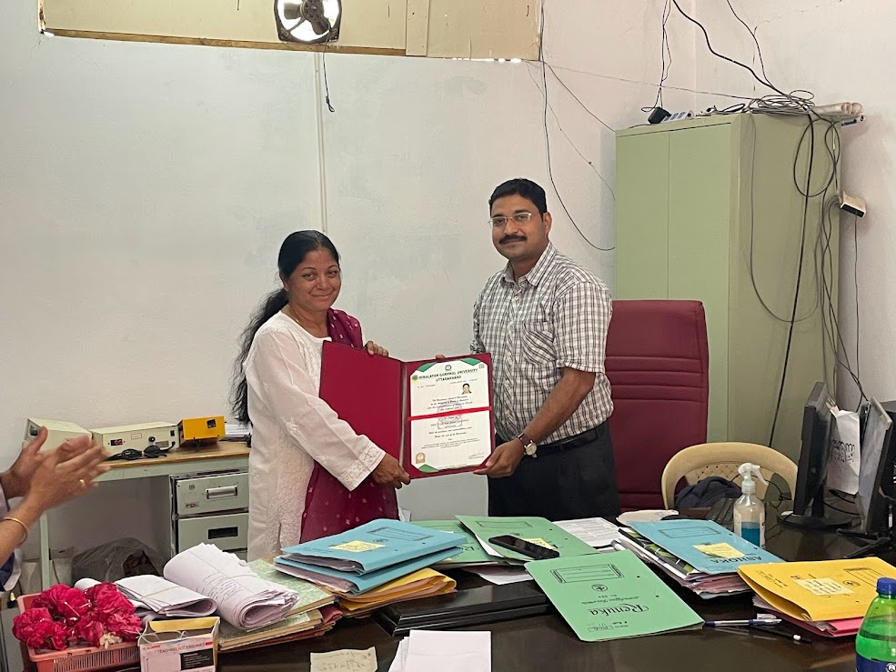 Dr. Zareena Sultana - Achievement