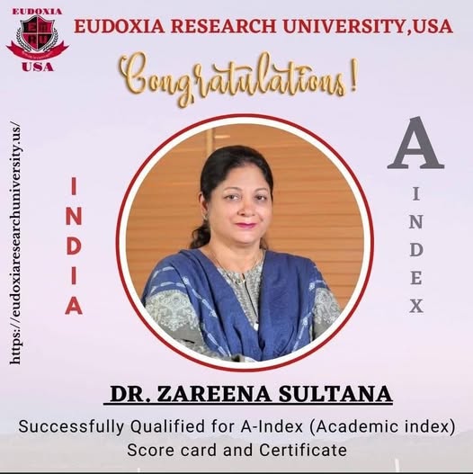 Dr. Zareena Sultana - Educational Leadership